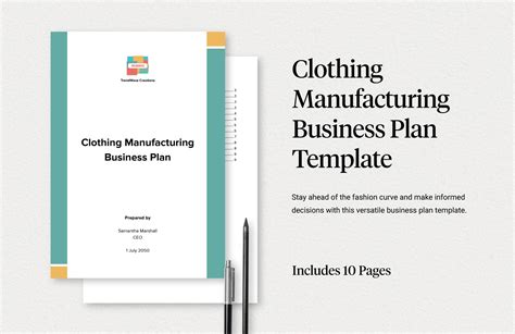 Clothing Manufacturer Business Plan